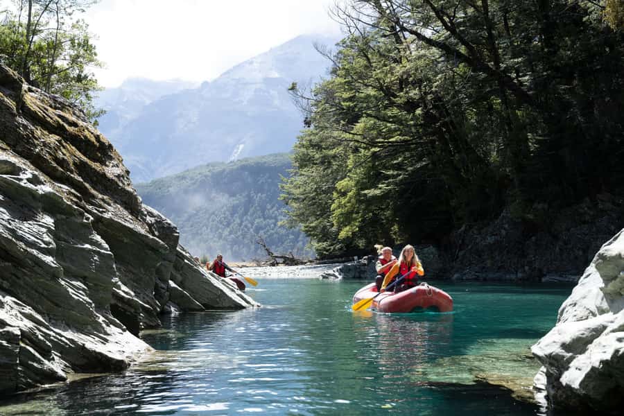 From Queenstown: Dart River Canoe & Jet Boat Day Trip - The Funyak paddle and the calm side of the Dart