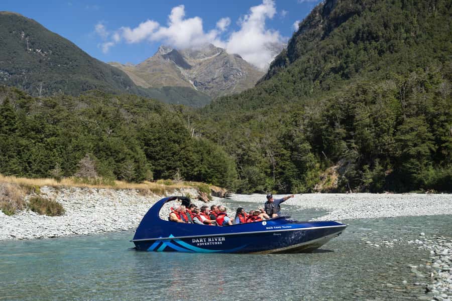 From Queenstown: Dart River Canoe & Jet Boat Day Trip - Paradise Valley and the film-country return