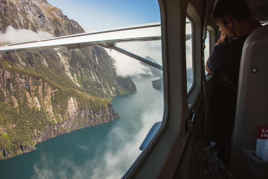 From Queenstown: Milford Sound Day Trip with Cruise & Flight - Two hours on Milford Sound