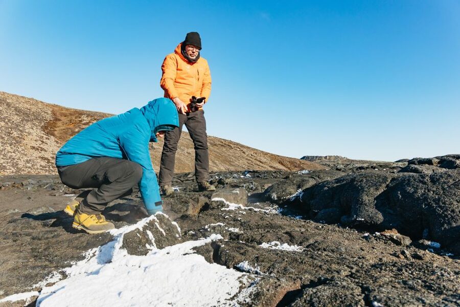 From Reykjavík: Volcanoes and Blue Lagoon Day Trip - Walking across fresh lava at Fagradalsfjall