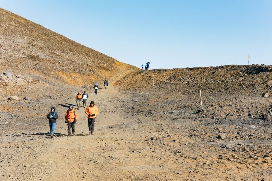 From Reykjavík: Volcanoes and Blue Lagoon Day Trip - The Blue Lagoon after the hike