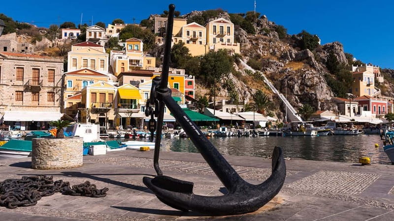 From Rhodes: Symi Island and Panormitis Monastery Day Trip - Arriving in Symi town by boat