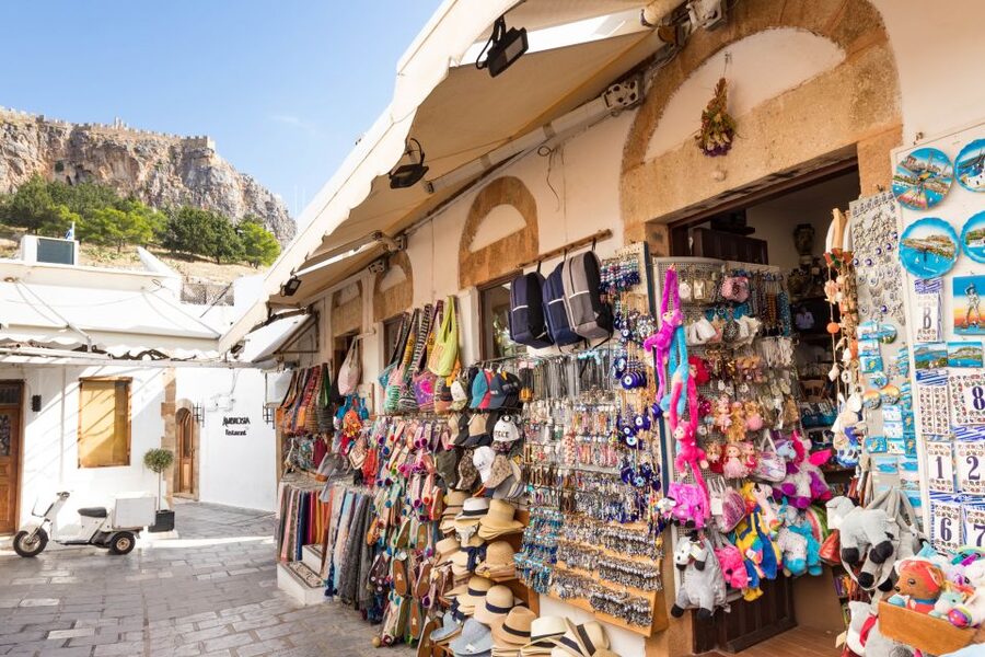 From Rhodes Town: Day Trip to Lindos - Arriving at the parking area