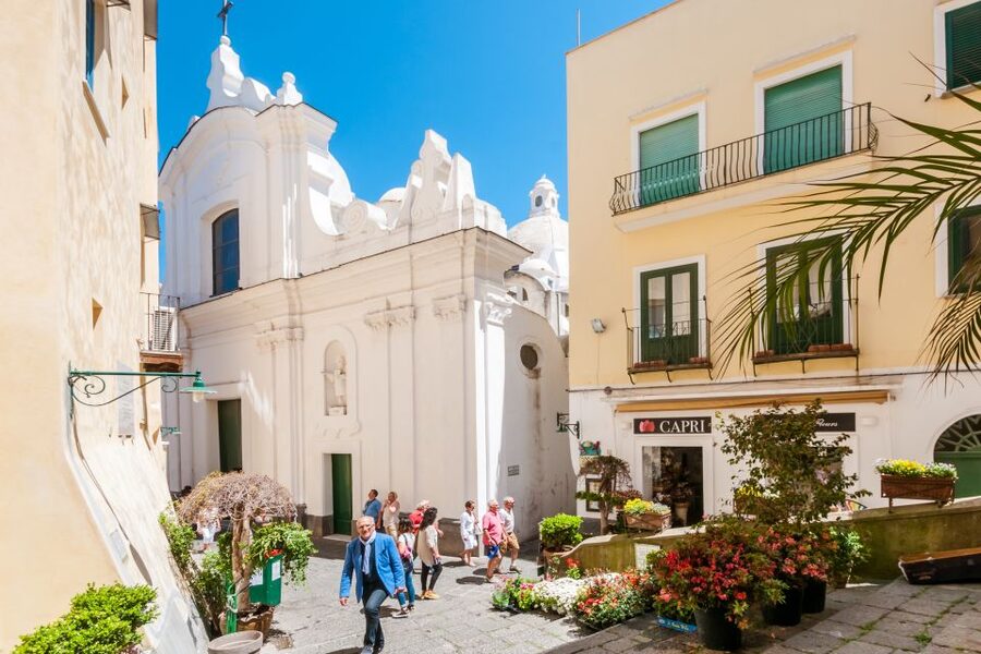 From Rome: Capri Guided Day Trip with Blue Grotto - The ferry from Naples to Marina Grande