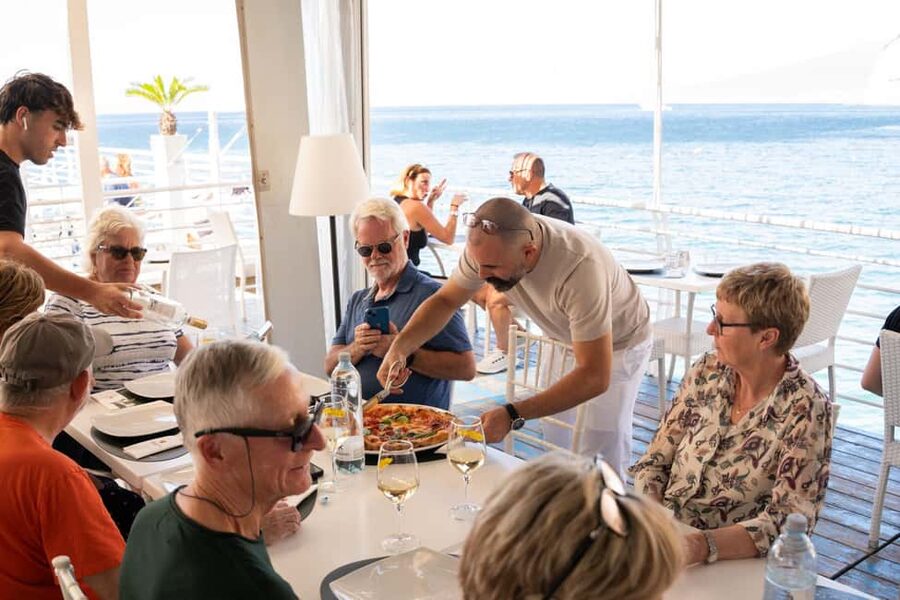 From Rome: Luxury Van Day Trip to Pompeii & Sorrento Lunch - Lunch by the sea in Piano di Sorrento