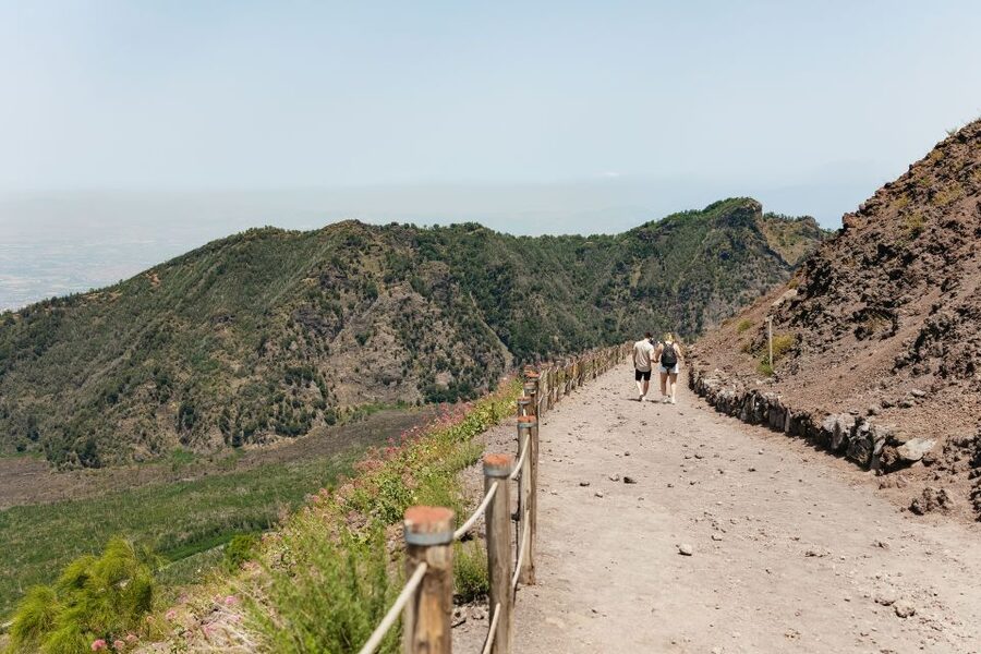 From Rome: Pompeii Day Trip with Optional Vesuvius and Lunch - Lunch with views toward the Bay of Naples