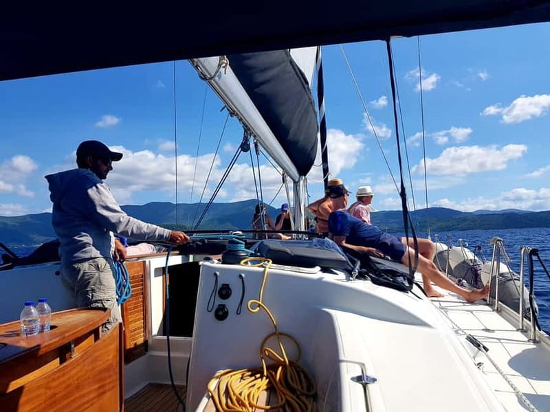 From Skiathos Marina: Yacht Sailing Day Trip with Lunch - Skopelos beaches by boat