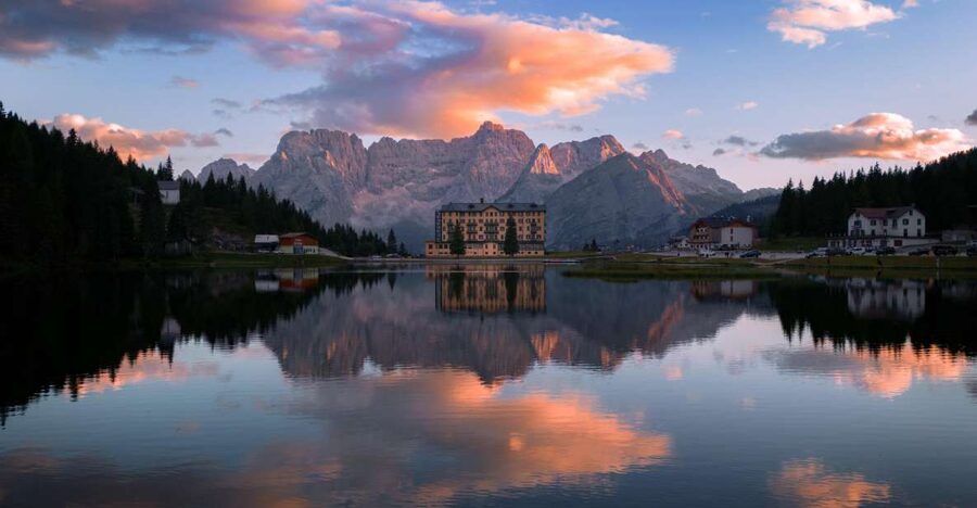 From Venice: Dolomites and Prosecco Hills Day Trip with Wine - Auronzo Lake and the road toward Misurina