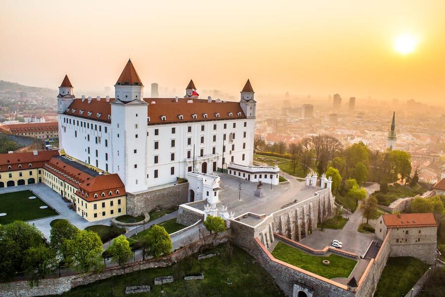 From Vienna: Bratislava with Local Guide, Castle & UFO Views - Old Bratislava, with room to wander
