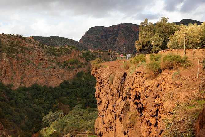 Full Day Trip To Ouzoud Waterfalls From Marrakech & Boat Tour - Walking down through the river valley