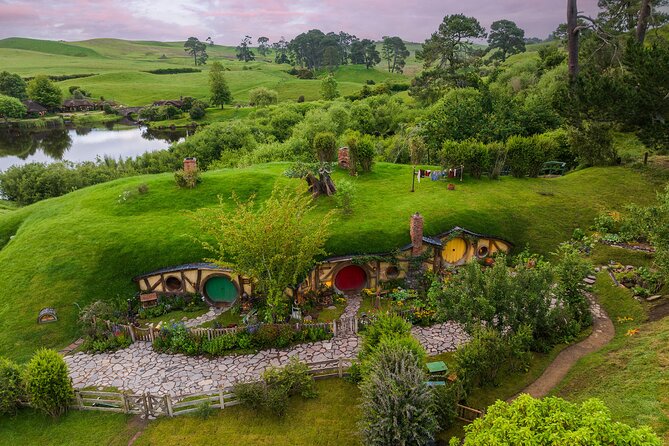 Hobbiton & Waitomo Caves Guided Day Trip from Auckland incl lunch - Hobbiton at the 1,250-acre sheep farm