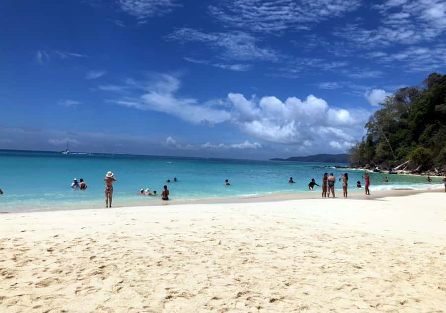 Khao Lak: Phi Phi & Bamboo Island Day Trip by Speedboat - Bamboo Island: soft sand and open water