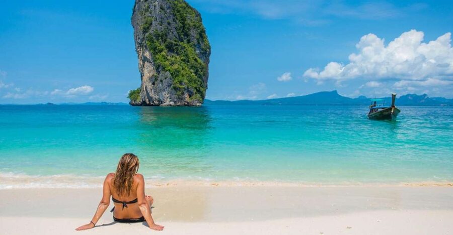 Krabi: 4 Islands Day Trip by Speedboat Including Lunch Box - Thale Waek and Tup Island: the tide makes the show