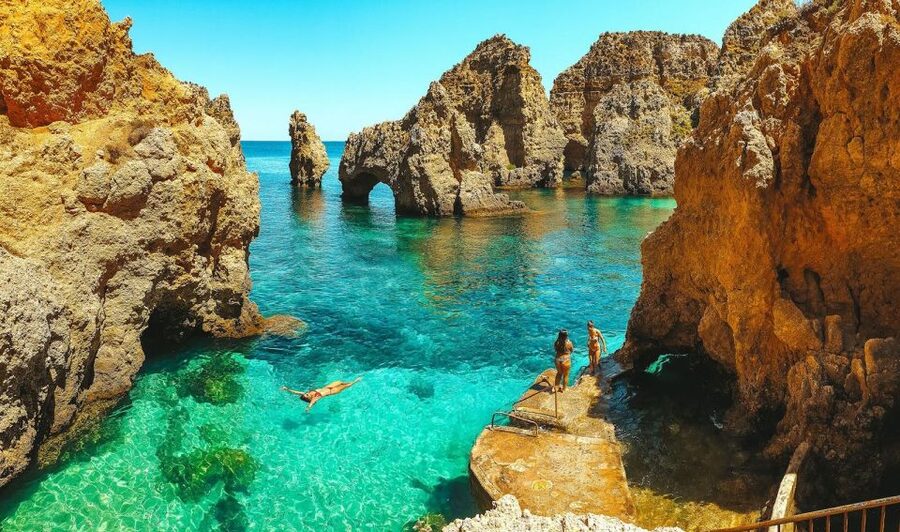 Lisbon: Algarve, Benagil Cave, Carvoeiro & Lagos Day Trip - Ponta da Piedade finishes the sightseeing