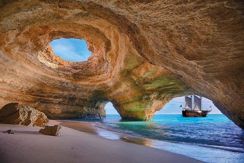 Lisbon: Algarve, Benagil Cave, Carvoeiro & Lagos Day Trip - Algar Seco and Boneca Cave begin the coastal story