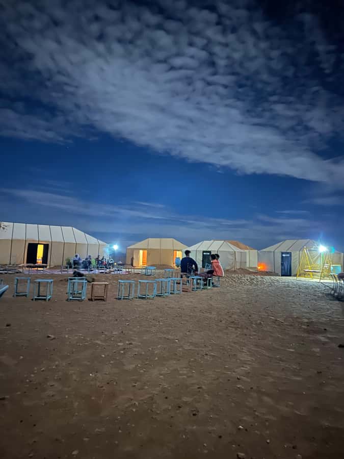Marrakech to Zagora Desert: 2-Day trip via Ait Benhadou - Sleeping under the stars in a standard camp