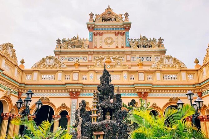 Mekong Delta Full Day Trip - My Tho & Ben Tre - Small Group Tour - Vinh Trang Pagoda, My Tho’s Grand Opening Stop
