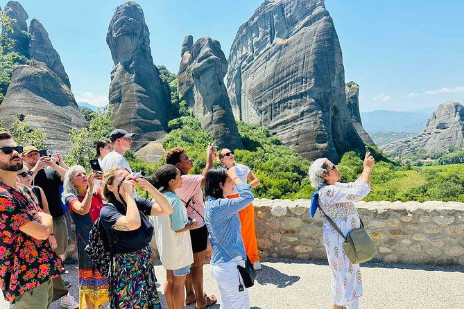 Meteora Monasteries & Caves DayTrip from Athens with Greek Lunch - Six monasteries, three interiors, and a lot of stairs