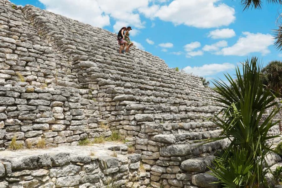 Motul, Hacienda, Xcambo, Pink Salt Mine & Progreso Day Trip - Walking among the Maya remains at Xcambó