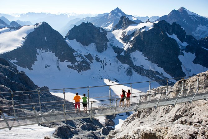 Mount Titlis Half-Day Trip from Lucerne - The Cliff Walk and its high suspension bridge