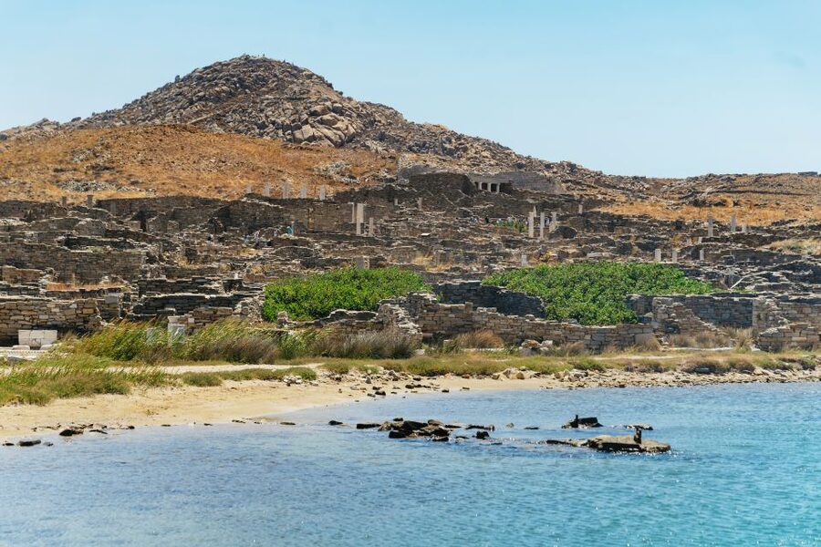 Mykonos Town: Archaeological Site of Delos Guided Day Trip - Walking into the archaeological site