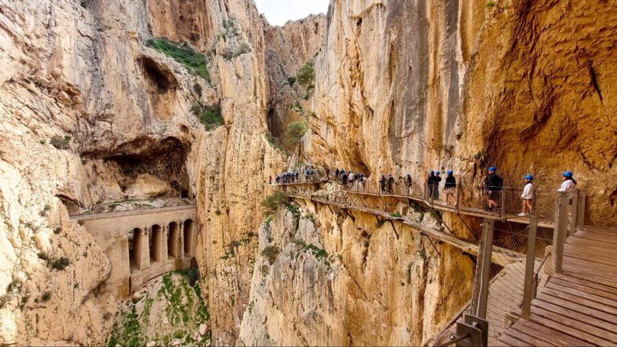 Nerja, Torrox, or Torre del Mar: Caminito del Rey Day Trip - The approach through the tunnel