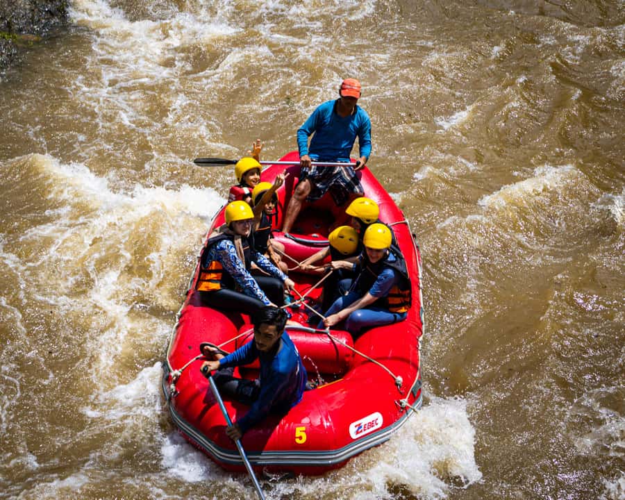 Pa Tong: Rainforest Day Trip with Cave, Rafting, ATV & Lunch - Seven kilometers of white-water rafting