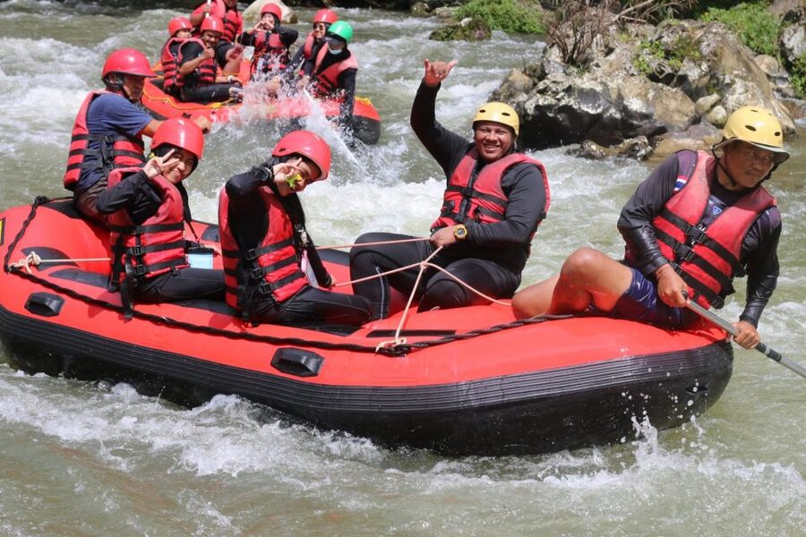 Pa Tong: Rainforest Day Trip with Cave, Rafting, ATV & Lunch - Swimming and relaxing at the waterfall