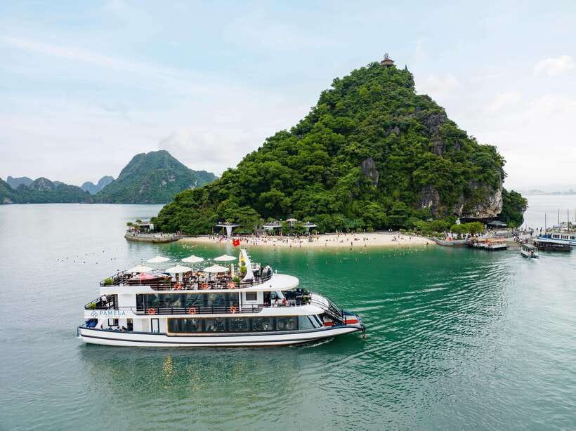 Pamela Cruise: HaLong Bay day trip with Lunch & Activities - Luon Cave by kayak or bamboo boat