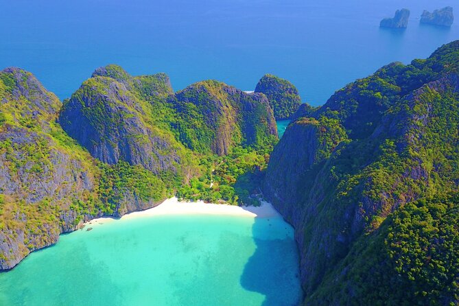Phi Phi Islands Adventure Day Trip w/ Seaview Lunch by V. Marine - Monkey Beach from the water
