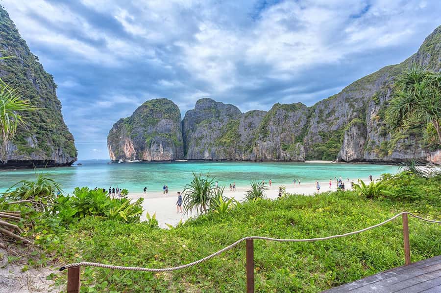 Phuket: Maya Bay, Phi Phi, Green, and Khai Islands Day Trip - Monkey Beach, with a sensible distance