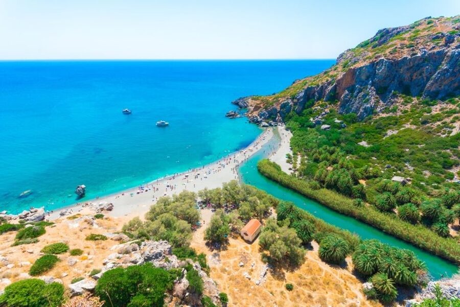 Rethymno: Preveli Beach Damnoni Beach Kourtaliotiko Day Trip - Damnoni Beach, a useful first taste of the south