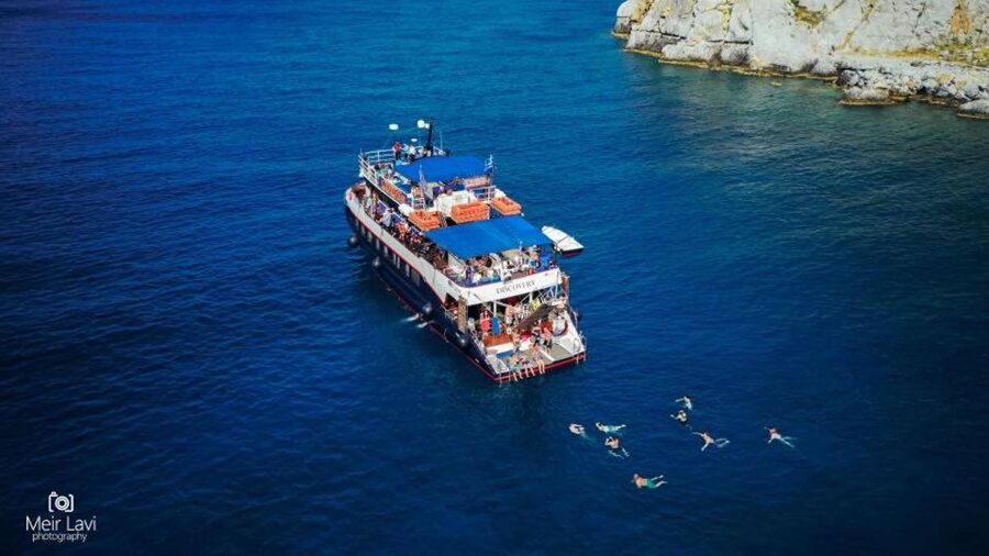 Rhodes: Lindos Cruise with 2 Swim Stops - Returning by sea and stopping at Tsambika