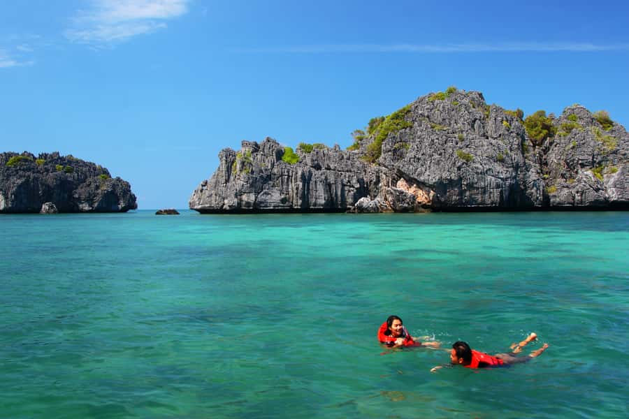 Samui: Angthong National Marine Park Day Trip by Speedboat - From Samui hotel pickup to the pier