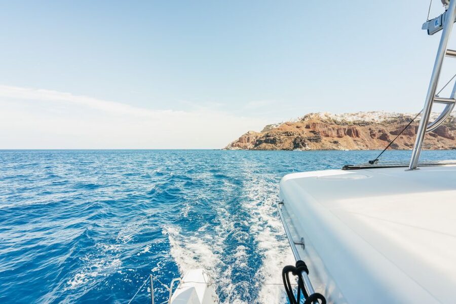 Santorini: Luxury Catamaran Day Trip with Meal and Open Bar - What to bring and how to prepare