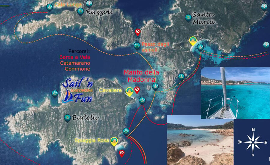 Sardinia: La Maddalena/Palau Catamaran Day Trip with Lunch - Budelli and the Pink Beach View