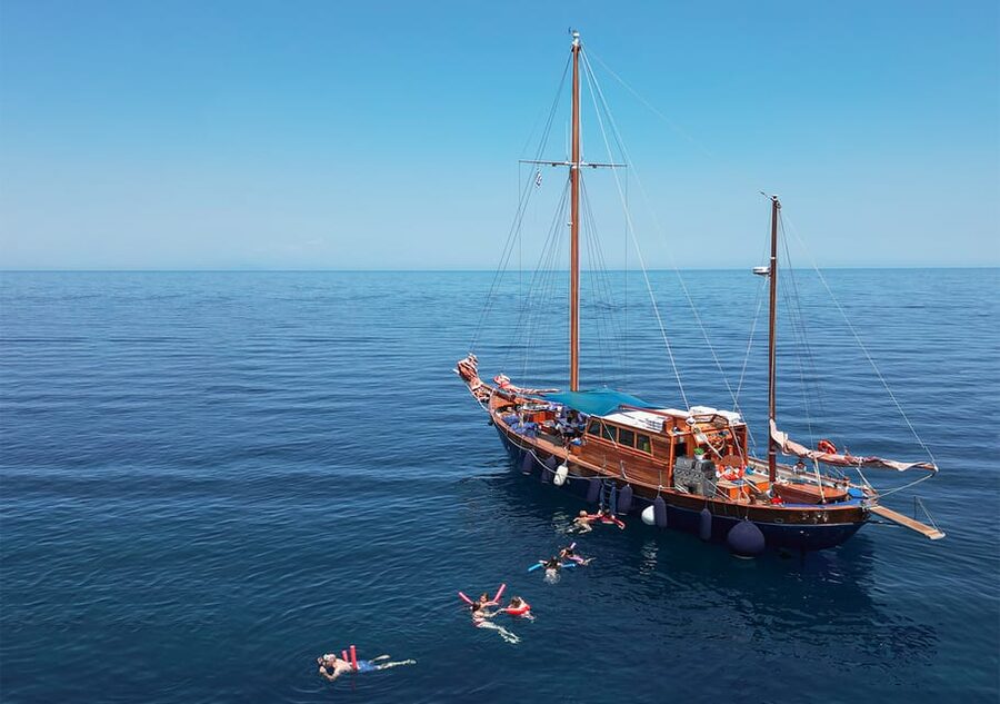 Skiathos: Wooden Sailboat Full- or Half-Day Trip with Meal - Lalaria Beach and the northern coast