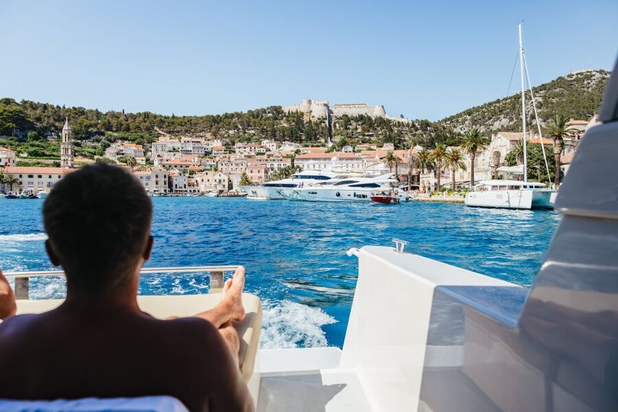 Split: Blue Cave, Vis & Hvar Full-Day Trip by Speedboat - Setting out from Split on a fast boat