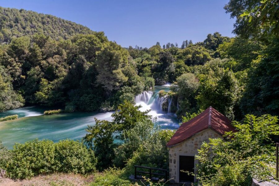 Split: Krka Waterfalls Guided Day Trip with Swim & Boat Tour - Starting in Split with clear instructions