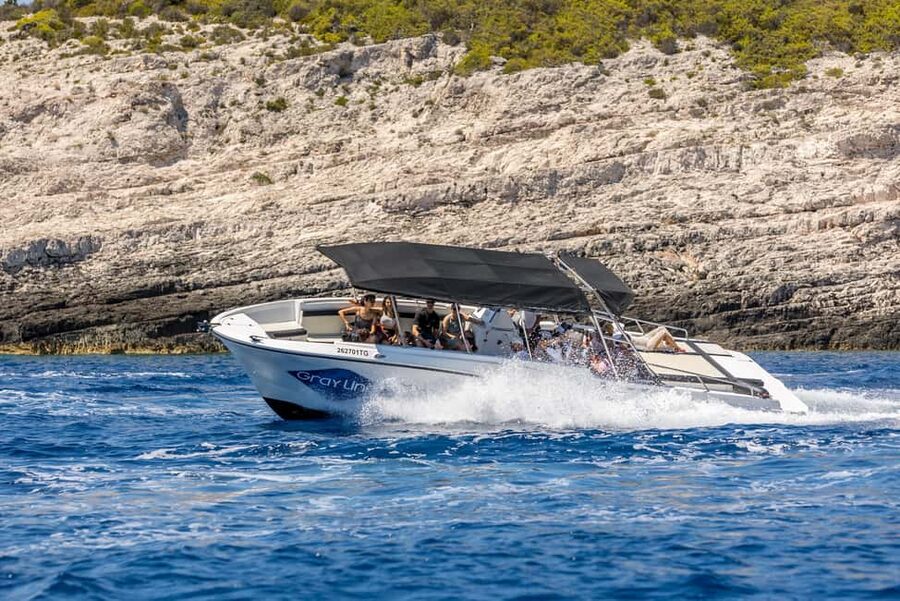 Split or Trogir: Blue Cave, Vis, and Hvar Speedboat Day Trip - The Blue Cave on Biševo Island