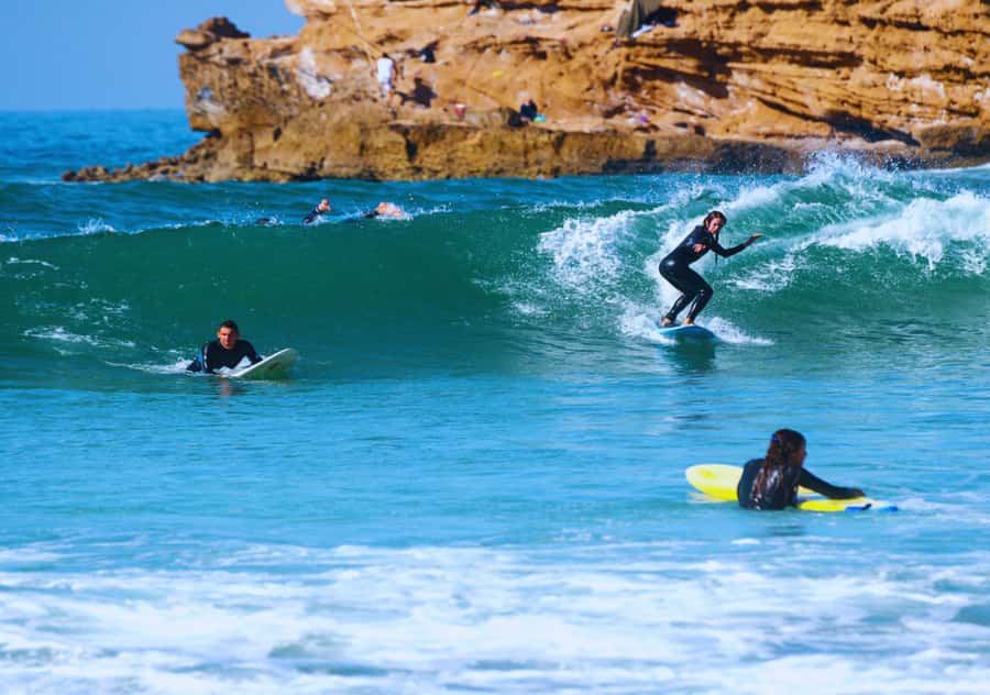 Surf Training and Lunch on Essaouira Day Trip from Marrakech - Surfing the Atlantic with an instructor