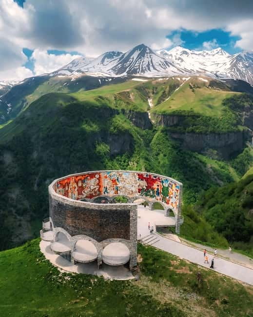 Tbilisi: Day Trip to Kazbegi, Gudauri, Gergeti, and Ananuri - Ananuri Fortress brings the old Georgia into focus